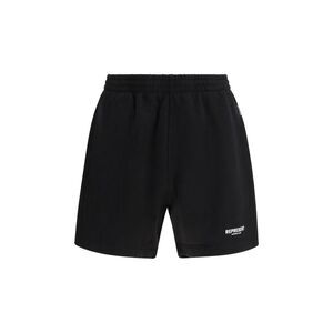 Represent Black Cotton Bermuda Men's Shorts